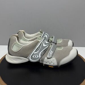 Lake Cycling Shoes Men Size 12 12.5 Vibram Sole SPD Cleats Gray White Athleisure